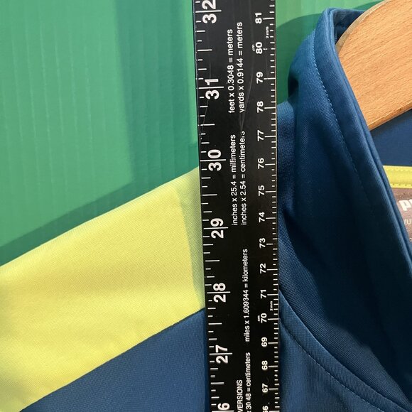 PUMA Blue Yellow Track Jacket Men’s Size XL Full Zip Athletic Training - Picture 5 of 6